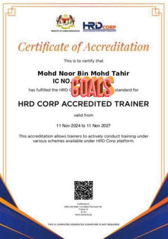 HRD Corp Accredited Trainer